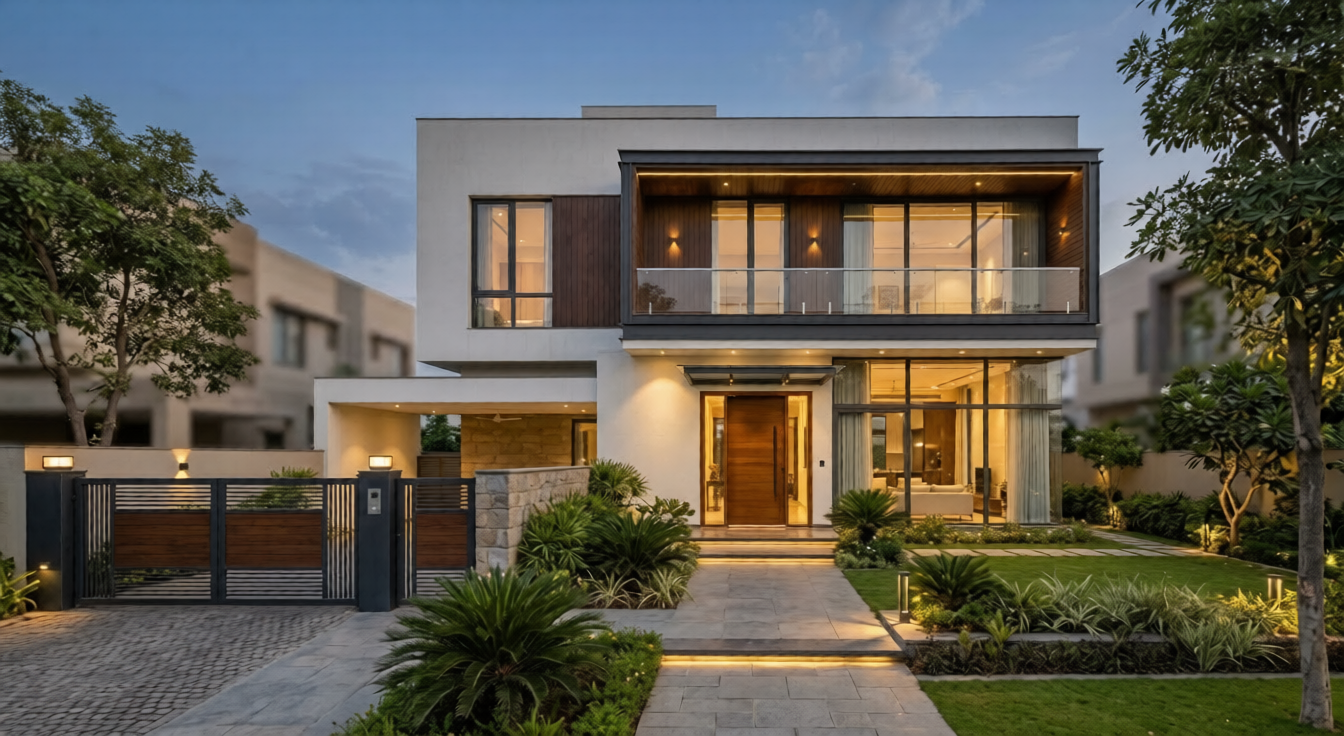 Luxury Villa Exterior Design India